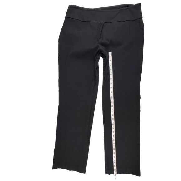 Alyx Pants 2X Black Short Stretch Straight Leg Knit Pull On Easy Wear Slacks - Picture 5 of 10